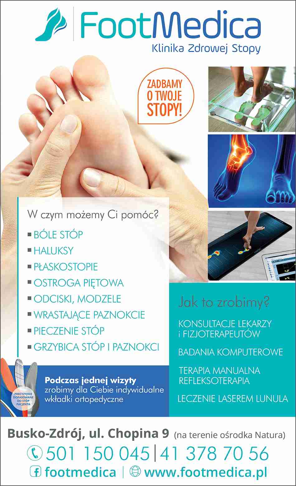 FootMedica Busko fizjoterapia i podologia - diagnostyka wad kończyn dolnych BUSKO-ZDRÓJ diagnostyka wad kończyn dolnych BUSKO-ZDRÓJ